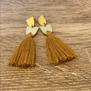 Madewell Tassel Earrings in Egyptian Gold